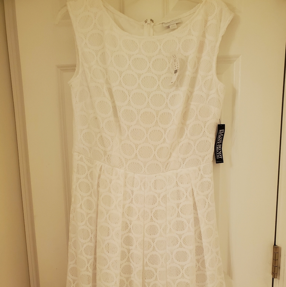 New York & Company, sleeveless flouncy dress